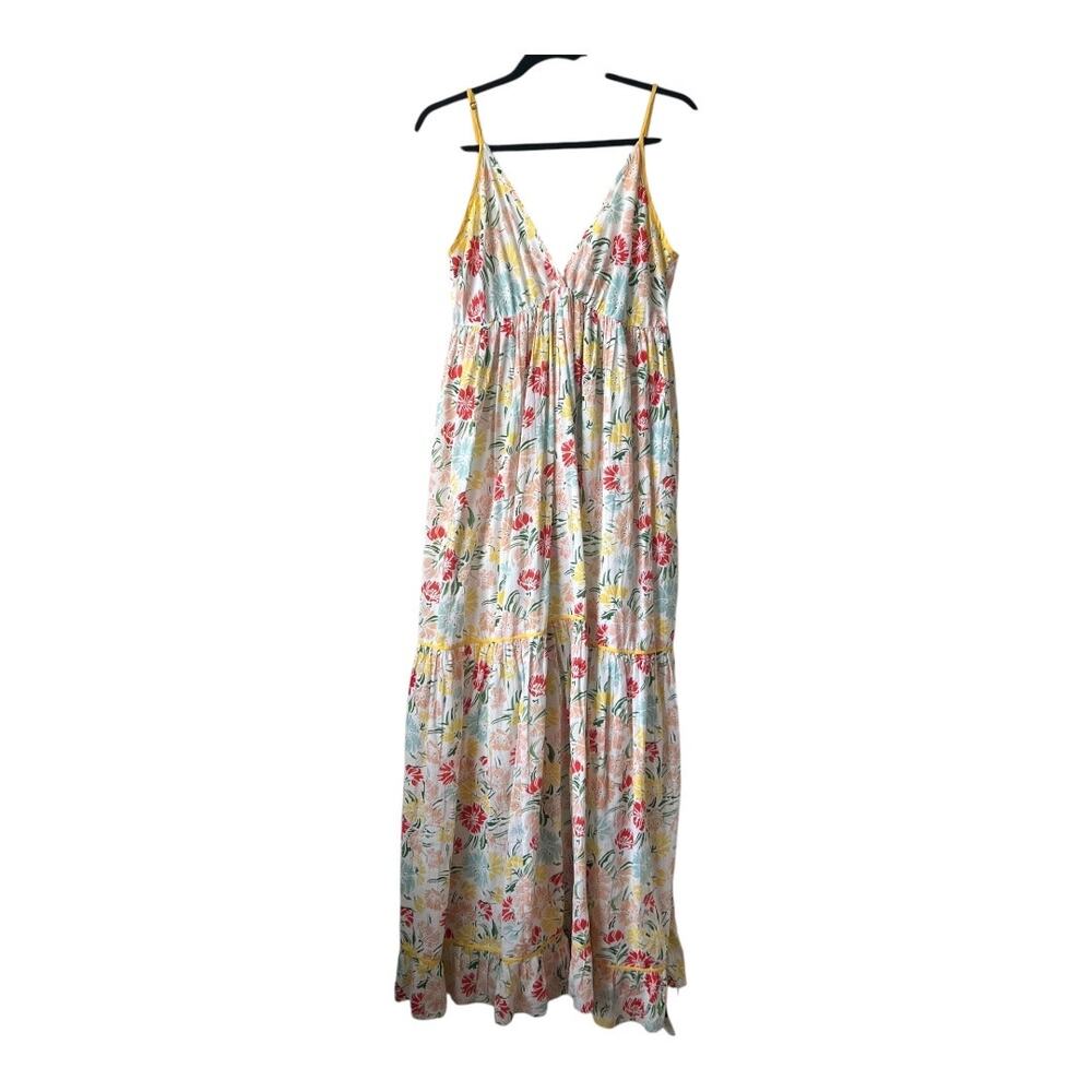 Anthropologie Ro’s Garden Florida Floral Maxi Dress Size L - Picture 2 of 14